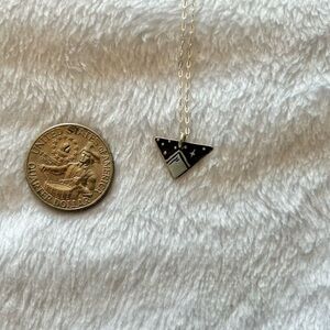 Dainty triangle mountain charm